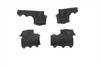 V-Twin - 42-0854 - Knucklehead Rocker Arm Cover Set Parkerized - Fits 1941-1947 Harley-Davidson FL, 1938-1940 EL