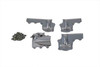 V-Twin - 42-0863 - Replica Rocker Arm Cover Set Chrome - Fits 1941-1947 Harley-Davidson FL, 1938-1940 EL