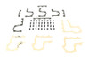 V-Twin - 42-0864 - Replica Rocker Arm Cover Strap Gasket Kit - Fits 1936-1940 Harley-Davidson EL, 1941-1947 FL
