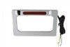 V-Twin - 42-0966 - License Plate Frame Chrome Billet with LED Top Lamp