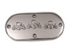 V-Twin - 42-1008 - Bonehead Skull Inspection Cover Chrome - Fits 1970-1984 Harley-Davidson FL, 1986-2006 FLST, 1984-2006 FXST