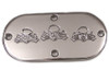 V-Twin - 42-1008 - Bonehead Skull Inspection Cover Chrome - Fits 1970-1984 Harley-Davidson FL, 1986-2006 FLST, 1984-2006 FXST