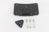 V-Twin - 42-1009 - License Plate Bracket Curved Laydown Style Chrome Billet