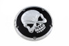 V-Twin - 42-1081 - Skull Design 5 Hole Derby Cover Chrome - Fits 1999-2018 Harley-Davidson FXST, 1999-2015 FLT, 1999-2017 FXD, 1999-2018 FLST