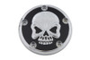 V-Twin - 42-1082 - Skull Design 5 Hole Ignition System Cover Chrome