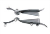 V-Twin - 42-1107 - Saddlebag Filler Panel Kit Chrome - Fits 2006-2008 Harley-Davidson FLHX