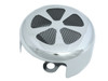 V-Twin - 42-1134 - Spoke Style Round Horn Cover Chrome