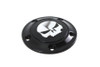 V-Twin - 42-1199 - Skull Ignition System Cover 5-Hole Black