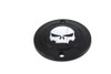 V-Twin - 42-1203 - Skull Ignition System Cover 2-Hole Black - Fits 1971-2003 Harley-Davidson XL