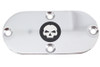 V-Twin - 42-1216 - Skull Inspection Cover Chrome - Fits 1993-2005 Harley-Davidson FXDWG, 1986-2006 FLST, 1984-2006 FXST, 1981-2006 FXD