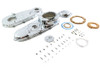 V-Twin - 42-1240 - Chrome Primary Cover Kit - Fits 1941-1954 Harley-Davidson FL, 1941-1952 EL