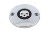 V-Twin - 42-1394 - M8 Ignition System Cover Skull Chrome