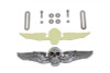 V-Twin - 42-1530 - Skull Wing License Plate Ornament