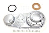 V-Twin - 42-3664 - Outer Primary Cover Kit Chrome - Fits 1955-1964 Harley-Davidson FL, 1936-1952 EL