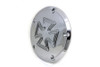 V-Twin - 42-6026 - Iron Cross Derby Cover Chrome Billet - Fits 1999-2018 Harley-Davidson FXST, 1999-2015 FLT, 1999-2017 FXD, 1999-2018 FLST