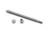 V-Twin - 44-0005 - Chrome Flush Mount Front Axle - Fits 1986-2006 Harley-Davidson FLST