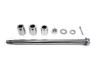 V-Twin - 44-0150 - Chrome Rear Axle Kit - Fits 1991-2005 Harley-Davidson FXD
