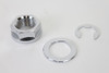 V-Twin - 44-0242 - Rear Axle Nut Kit Zinc - Fits 2008-2017 Harley-Davidson FLST, FXST
