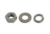 V-Twin - 44-0326 - Rear Axle Nut Kit Chrome - Fits 1941-1972 Harley-Davidson FL, 1937-1948 UL, 1971-1972 FX, 1936-1940 EL