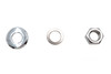 V-Twin - 44-0599 - Chrome Front Axle Nut and Washer Kit