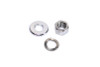 V-Twin - 44-0599 - Chrome Front Axle Nut and Washer Kit