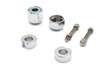 V-Twin - 44-0635 - Chrome Rear Axle Adjuster and Nut Kit - Fits 1986-1992 Harley-Davidson FXST, FLST