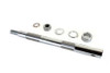 V-Twin - 44-0636 - Chrome Rear Axle adjuster and Nut Kit