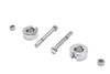 V-Twin - 44-0641 - Chrome Rear Axle Adjuster Kit - Fits 1993-1999 Harley-Davidson FXST, FLST