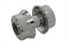 V-Twin - 45-0336 - Chrome Front Wheel Hub with 1 inch Bearings - Fits 2000-2007 Harley-Davidson FLT (Dual Disc)