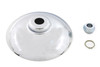 V-Twin - 45-0863 - Chrome Hub Cap Kit - Fits 2000-2006 Harley-Davidson FXDWG, FXSTD, FXST, FXSTS