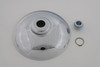 V-Twin - 45-0863 - Chrome Hub Cap Kit - Fits 2000-2006 Harley-Davidson FXDWG, FXSTD, FXST, FXSTS