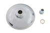 V-Twin - 45-0864 - Chrome Hub Cap Kit - Fits 1993-1999 Harley-Davidson FXDWG, 1997-1999 FXST