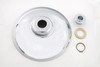 V-Twin - 45-0866 - Chrome Front Hub Cap Kit - Fits 1997-1999 Harley-Davidson FLSTS