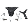 Corbin Gentry - Black Leather Velo Racer Solo Seat Kit for Custom Application