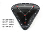 V-Twin - Black Vinyl Solo Seat for Custom Application