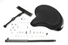 V-Twin - Black Leather Deluxe Solo Seat Kit fits '36-'73 G, '36-'52 W Models