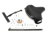 V-Twin - Black Leather Deluxe Solo Seat Kit fits '36-'73 G, '36-'52 W Models