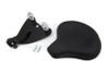 V-Twin - 47-0803 - Black Leather Solo Seat with Mount Kit