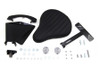 V-Twin - 47-0811 - Black Leather Solo Seat With Mount Kit - Fits 2004-2006 Harley-Davidson XL
