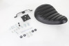 V-Twin - Solid Mount Bates Tuck and Roll Solo Seat Kit fits '10-Up Sportster Models