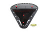 V-Twin - Black Suede Solo Seat Large Pan fits Custom Application