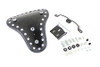 V-Twin - Solid Mount Bates Smooth Solo Seat Kit fits 2010-Up Sportster Models