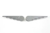 V-Twin - 48-1647 - Chrome Speed Wing Emblem Set - Fits 1941-1957 Harley-Davidson FL
