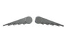V-Twin - 48-1647 - Chrome Speed Wing Emblem Set - Fits 1941-1957 Harley-Davidson FL