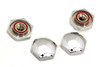 V-Twin - 49-0037 - Rocker Shaft End Nut Stock Chrome - Fits 1942-1947 Harley-Davidson FL, 1936-1947 EL