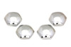V-Twin - 49-0037 - Rocker Shaft End Nut Stock Chrome - Fits 1942-1947 Harley-Davidson FL, 1936-1947 EL