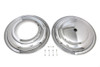 V-Twin - 49-0291 - 16 inch Front Wheel Cover Set Chrome - Fits 1937-1948 Harley-Davidson UL, 1936-1940 EL, 1941-1957 G, 1941-1948 FL