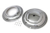 V-Twin - 49-0291 - 16 inch Front Wheel Cover Set Chrome