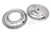 V-Twin - 49-0291 - 16 inch Front Wheel Cover Set Chrome