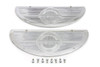 V-Twin - 49-0436 - Deluxe Footboard Insert Chrome - Fits 1940-1965 Harley-Davidson FL, 1940-1952 WL, 1940-1947 UL, 1940-1973 G